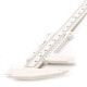 Caliper for eyebrows - Plastic - White - 150 mm measuring range