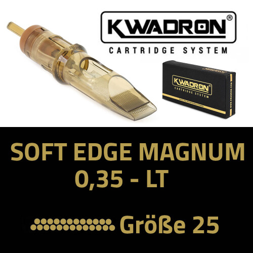KWADRON - Tattoo Cartridges - 25 Soft Edge Magnum - 0.35 LT