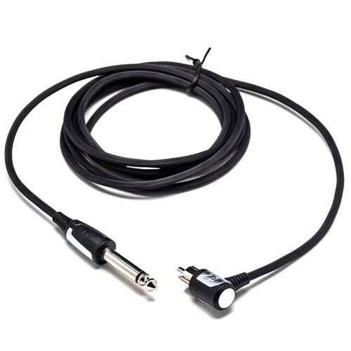 EZ - RCA Silicone Kabel - Schuin - 180 cm Zwart