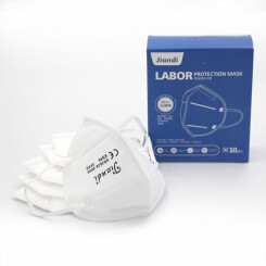 JIANDI - Fine dust folding mask FFP2 - 10 Pieces