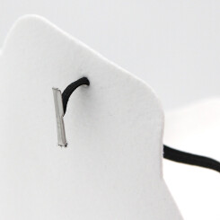 Gesichtsmaske aus zertifiziertem Filtermaterial mit ca. 400g/m&sup2;, Polyester-Nadelfilz - mit auswechselbarem Gummiband