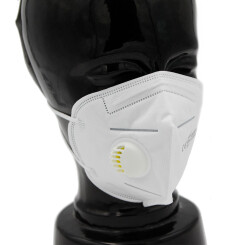 Respiratory protection - FFP2 folding mask with valve - White