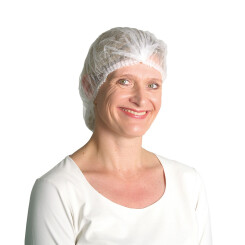 UNIGLOVES - Clip-on Hoods Big - White - 100 Pieces/Pack