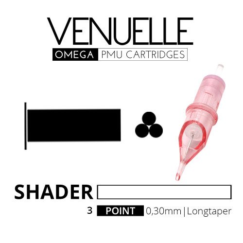 VENUELLE - Omega PMU Cartridges - 3 Punt Ronde Schudder 0.30 LT