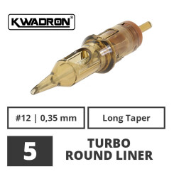 KWADRON - Tattoo Cartridges - 5 Turbo Round Liner - 0,35 LT