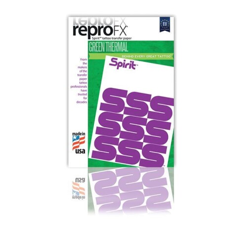 Schablonenpapier Repro FX Spirit - Green Thermal - 21,6 cm x 27,9 cm 20 Blatt pro Pack