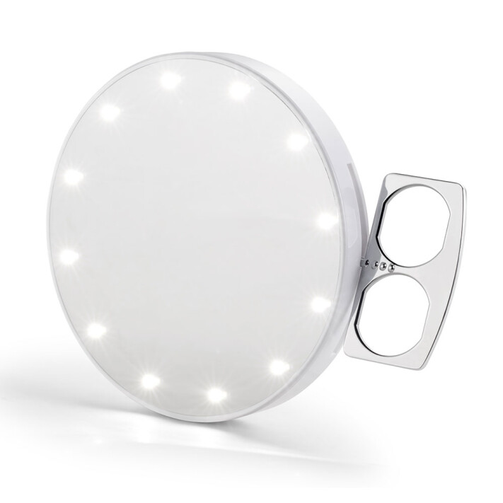 RIKI SKINNY - SUPER FINE 5x - LED Makeup Spiegel mit Tragehalterung -,  23,80 €