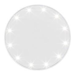RIKI SKINNY - SUPER FINE 5x - LED make-up spiegel met houder - Selfie-functie Wit