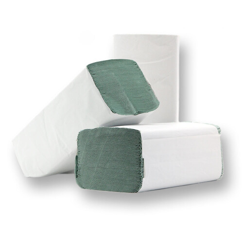 CONPROTA - Vouwhanddoeken V-vouw - 25 x 23 cm - 1-laags - Groen 20 x 250 vellen