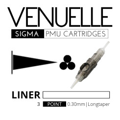 VENUELLE - Sigma PMU Cartridges - 3 Point Round Liner 0,30 mm LT