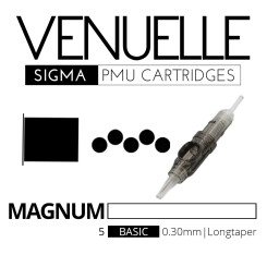 VENUELLE - Sigma PMU Cartridges - 5 Basic Soft Edge Magnum 0,30 mm LT