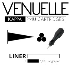 VENUELLE - Kappa Cartridges - 3 Ronde Liner 0,35
