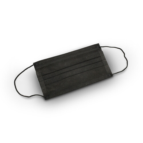 Wegwerp gebitsbeschermer met elastische band - Zwart - 50 stuks.