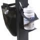 CONPROTA - Multifunctional station with 3x glove boxes incl. 1x insertion plate for disinfectant wipes, trash bag holder and holder for disinfectant bottles/cans