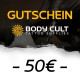 Voucher for Body Cult Tattoo Supplies 50 Euro