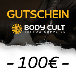 Voucher for Body Cult Tattoo Supplies 100 Euro