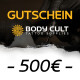 Gutschein für Body Cult Tattoo Supplies 500 Euro