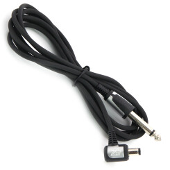 EZ - DC Siliconen Kabel - 180 cm Zwart Haaks