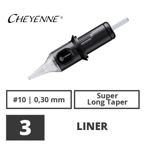 CHEYENNE - Capillary Cartridges - 3 Liner 0.30 SLT - 20 stuks.