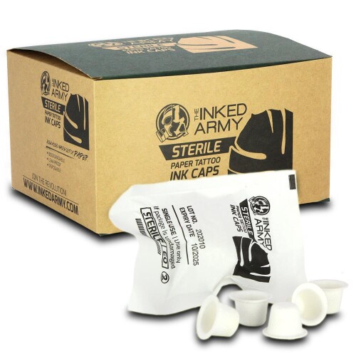 THE INKED ARMY - Paper Ink Caps - Sterile - Compostable and Biodegradable
