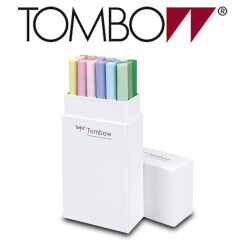 TOMBOW - Brush Pen - Set 18 Pastell Farben