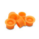 THE INKED ARMY - Silicone Inktdoppen - Inkt Cups - Steriel - Oranje - 150 stuks