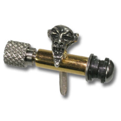 Front contact ferrule - stainless steel gold plated with silver Joker contact screw