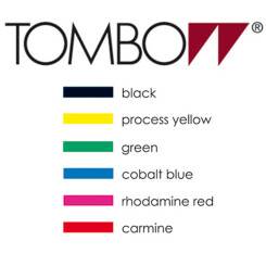 TOMBOW - Bush Pen - Set van 6 primaire kleuren