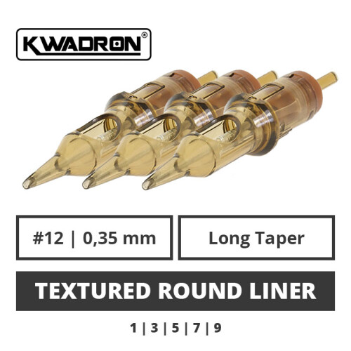 KWADRON - Tattoo Cartridges - Textured Round Liner - 0,35 LT