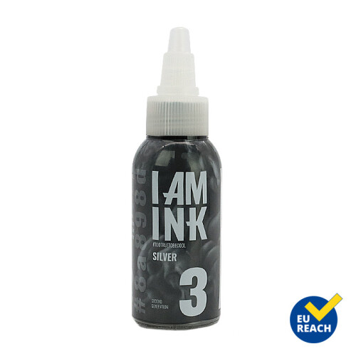I AM INK - Tattoo Ink - Second Generation - # 3 Silver - 50 ml