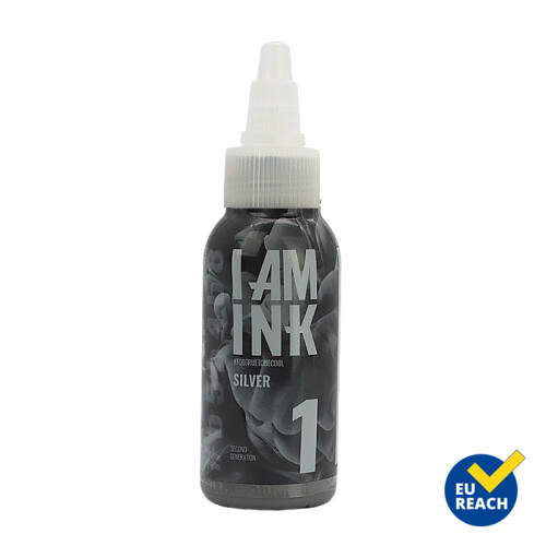 I AM INK - Tatoeage Inkt - Second Generation - # 1 Silver