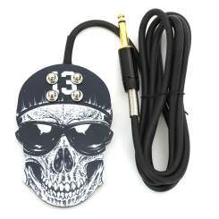 Tattoo Foot Switch - SKULL DNA - White Skull