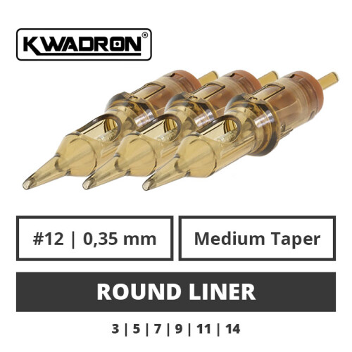 KWADRON - Tattoo Cartridges - Round voering - 0.35 MT