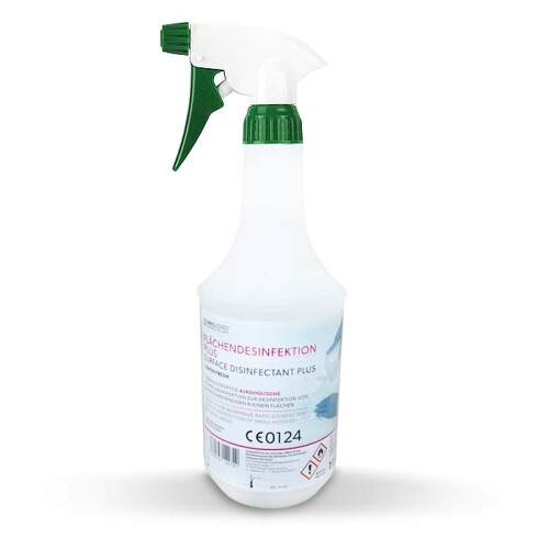 UNIGLOVES - Oppervlakte Spray Desinfectie PLUS - Lemon Fresh - 1000 ml (incl. sproeikop)