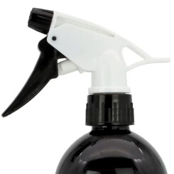 Spray Bottle - Plastic Black - Sprayhead white 1000 ml