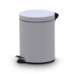 ALDA - Pedal Garbage Can - Stainless Steel Trash Can - 5...