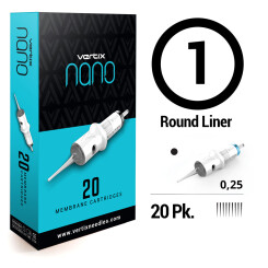 VERTIX - Nano PMU Cartridges - 1 Ronde Liner - 0,25 mm