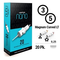 VERTIX - Nano PMU Cartridges - Magnum Curved - 0,25 mm