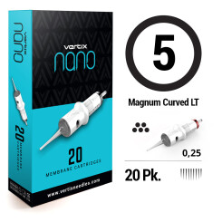 VERTIX - Nano PMU Cartridges - 5 Soft Edge Magnum - 0,25 mm