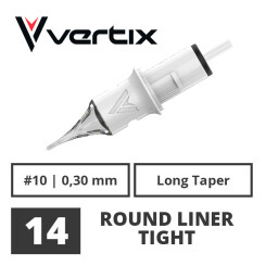 VERTIX - Tattoo Cartridges - 14 Round Liner Tight 0,30 mm LT