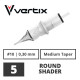 VERTIX - Tattoo Cartridges - 5 Round Shader 0,30 mm MT
