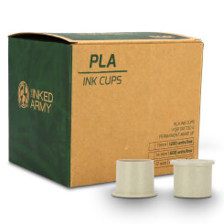 THE INKED ARMY - PLA Ink Caps - Compostable and Biodegradable - 11 mm - 1100 pcs/pack