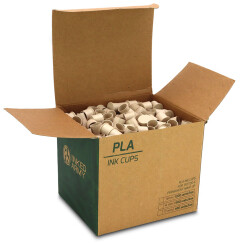 THE INKED ARMY - PLA Ink Caps - Compostable and Biodegradable - 11 mm - 1100 pcs/pack
