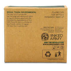 THE INKED ARMY - PLA Inkt Cups - Composteerbaar en biologisch afbreekbaar - 11 mm - 1200 stuks/verpakking