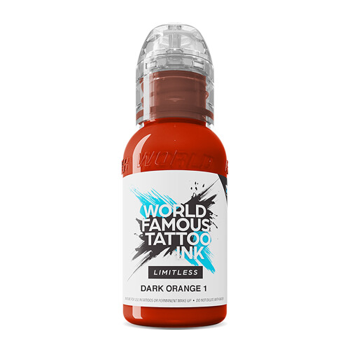 World Famous Limitless - Tatoeage Inkt - Dark Orange 1 30 ml