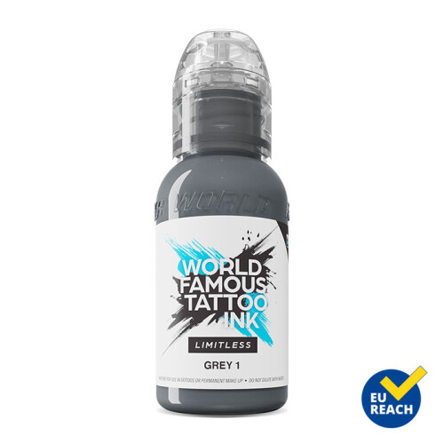 World Famous Limitless - Tattoo Ink - Grey 1 30 ml