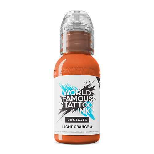 World Famous Limitless - Tatoeage Inkt - Light Orange 3 30 ml