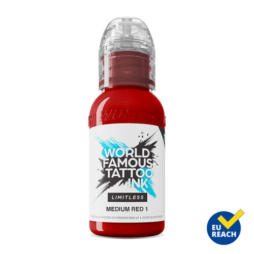 World Famous Limitless - Tatoeage Inkt - Medium Red 1 30 ml