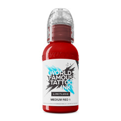 World Famous Limitless - Tattoo Ink - Medium Red 1 30 ml