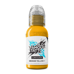 World Famous Limitless - Tattoo Ink - Medium Yellow 1 30 ml